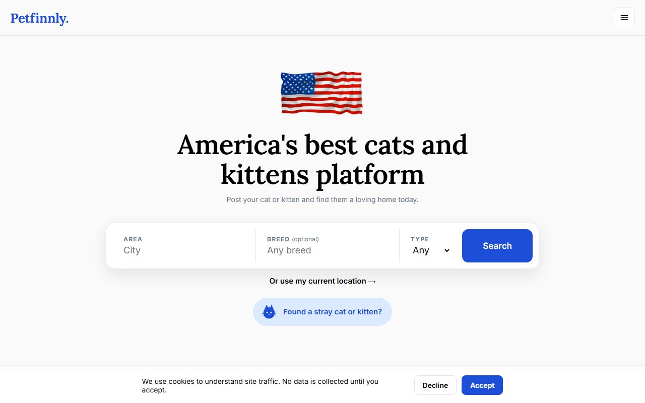 Screenshot of Petfinnly